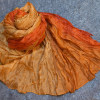 Crinkle Seidenschal Farbverlauf rot hellbraun 819881