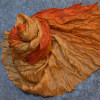 Crinkle Seidenschal Farbverlauf rot hellbraun 819881